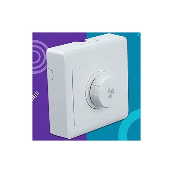 Sett med 2 takviftehastighetskontrollbrytere, 220V 10A, for 300W dimmer