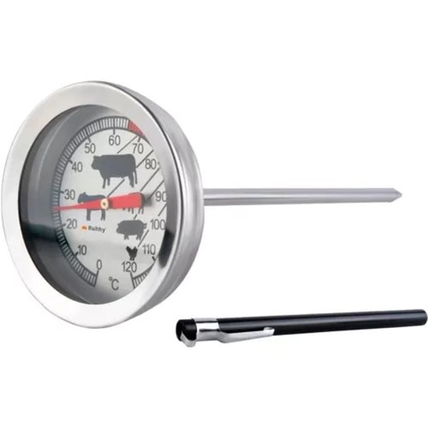 Stektermometer | Analog Köttermometer Rostfritt Stål