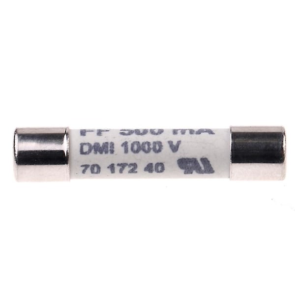 1 stk FF 0,5A 500mA 1000V DMI Sikring til Multimeter F15B F17B F18B 6,3x32mm