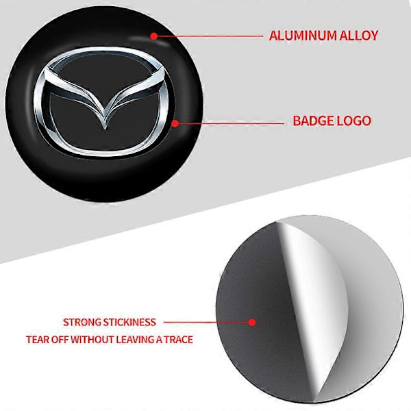 4 kpl 56mm auton pyörän navan tarrat keskikupin tunnusmerkki Mazda 2 3 5 6 M5 Ms Cx-4 Cx-5 Cx6 M3 M6 Mx3 Mx5 -tarvikkeille