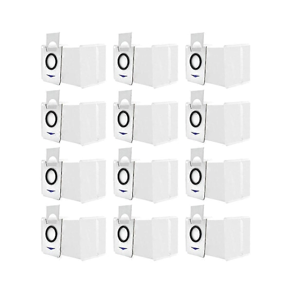 12 st Dammsugarpåsar för Deebot X1/x1 Omni/t10 Turbo/t10 Omni/t20 Pro /t20 Omni/ T20 Robotdammsugare