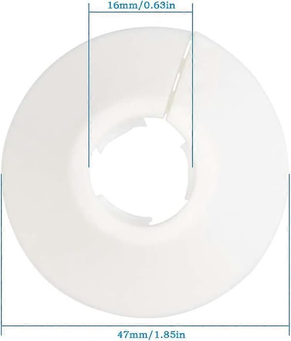 Radiatorrørkrave (20 stk.) til 15 mm diameter rør