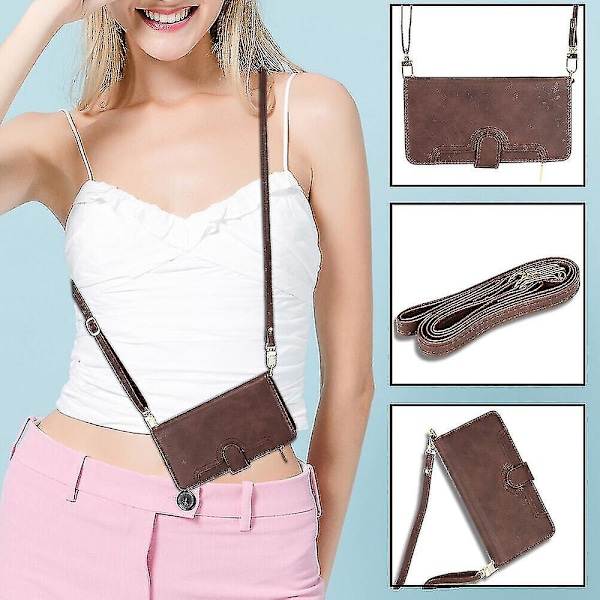 Etui til Oneplus Nord 2 5g Cover Lanyard Skulderrem & Håndrem Lynlås Magnetisk Pung Etui