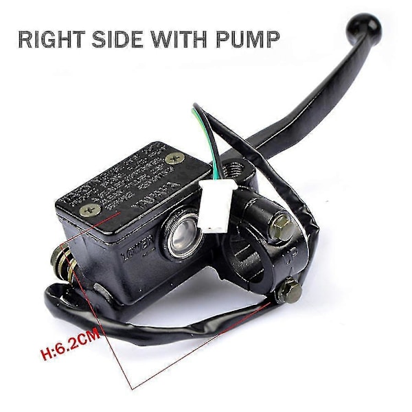 Framhjulshydraulisk Pumpcylinder för 125cc Ybr 125 Motorcykel Handbroms Vätskeokalypter Master 12