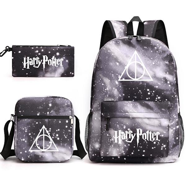 Barnens Harry Potter tredelad skolväska