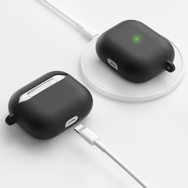 Keybudz PodSkinz HyBridShell Series Hard Case til Airpods 3 - Sort