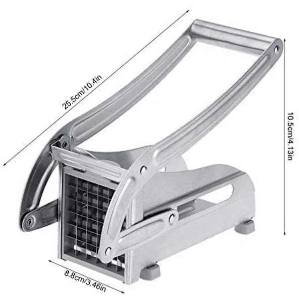 Manuell potatisskärare pommes frites cutter gurka strimlare-1st