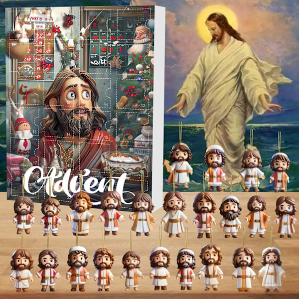 Julnedräkning blindbox påskhänge Jesushänge blindbox stil 1
