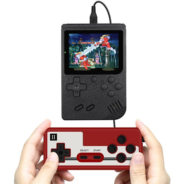 Retro Handheld Spelkonsol med 400 Klassiska FC-spel - 3,0 Tums Skärm Bärbar
