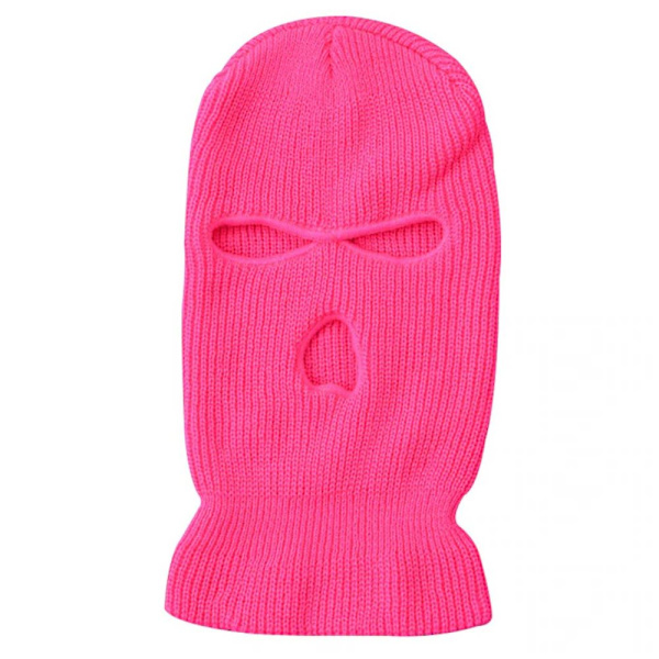 Neonrosa Balaclava Rånarluva