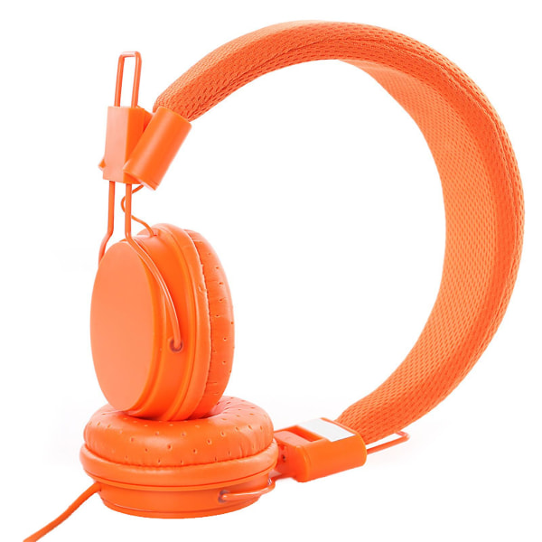 Ep05 Wired Headphone High Fidelity Noise Reduction Foldable 3.5mm Stereo Gaming Headset For Computer-COLOR：Orange
