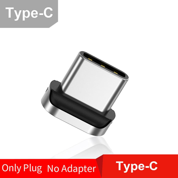 Magnetisk USB Type C-adapter för iPhone X Samsung Xiaomi USB C Magnetisk adapter Typ C hona till Micro USB hane kontakt-endast iOS-kontakt Only Micro  Plug