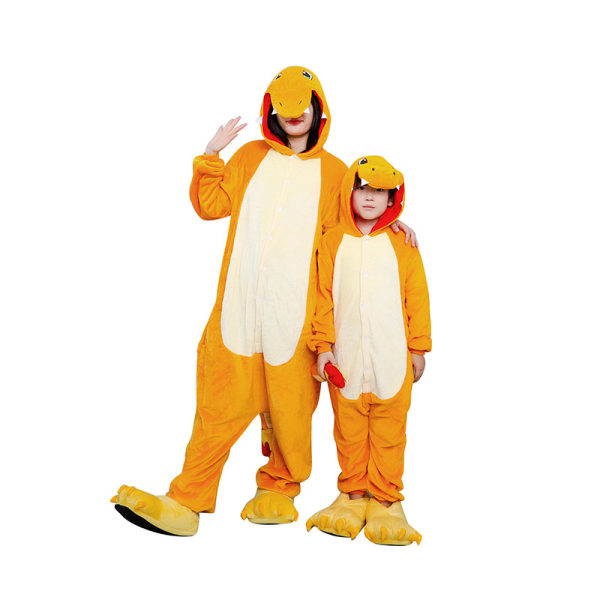 Barnkläder helkroppspyjamas för barn Julanime pyjamas i ett stycke-140cm