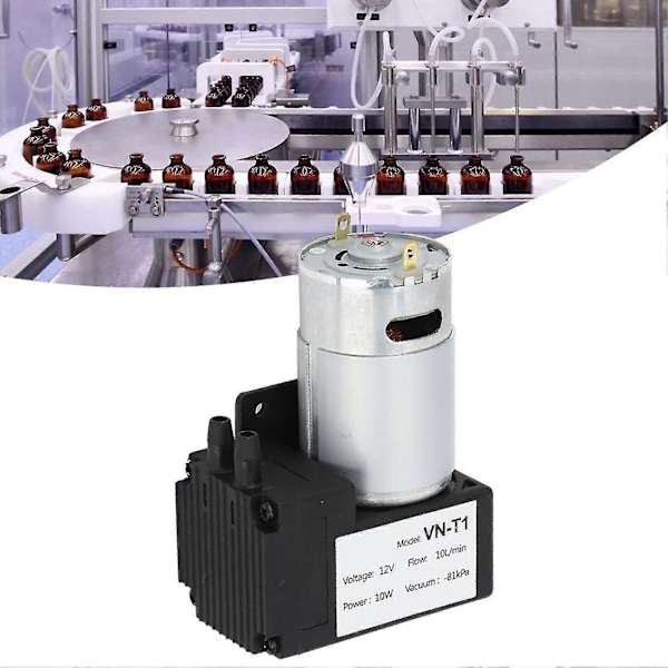 Gäller VN T1 Mikro DC Vakuumpump Mekaniska Delar Lågt Ljud Industriellt Tillbehör (DC12V) 12