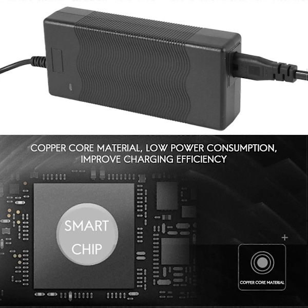 Lader for Kugoo S1 Elektrisk Sparkesykkel 42V 1.5Ah Batterilader (EU-plugg)