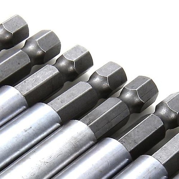 10 kpl Magneettiset jatkeet, pidennyshylsyt poranteräpidikkeille, 1/4 tuuman kuusiokolo, sähkötyökalut Qinhai