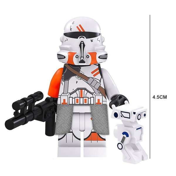 8 stk Mandalorian-serie minifigurer byggesett, soldater kriger mini actionfigurer lekesett fans gaver til barn