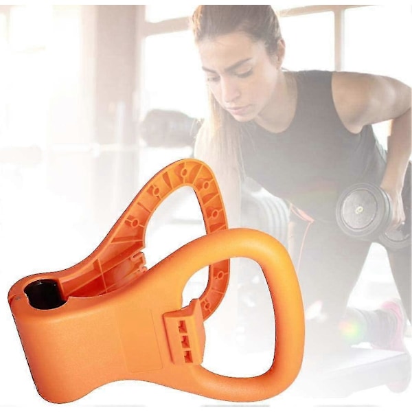 Vekthåndtak Kettlebell Justerbar Bærbar Reise Treningsutstyr (1 stk. Oransje)