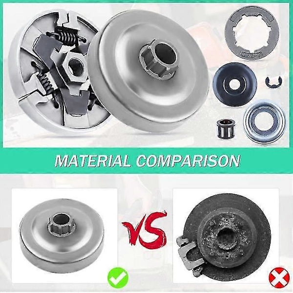 3/8\"-7 Kytkinrummun Hammaspyöräsarja Stihl Ms660 066 064 Ms640 Ms661 Moottorisahan Varaosille