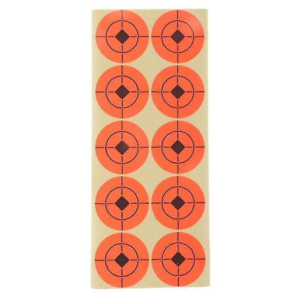 250 st Självhäftande Målskyttetavlor i Fluorescerande Orange