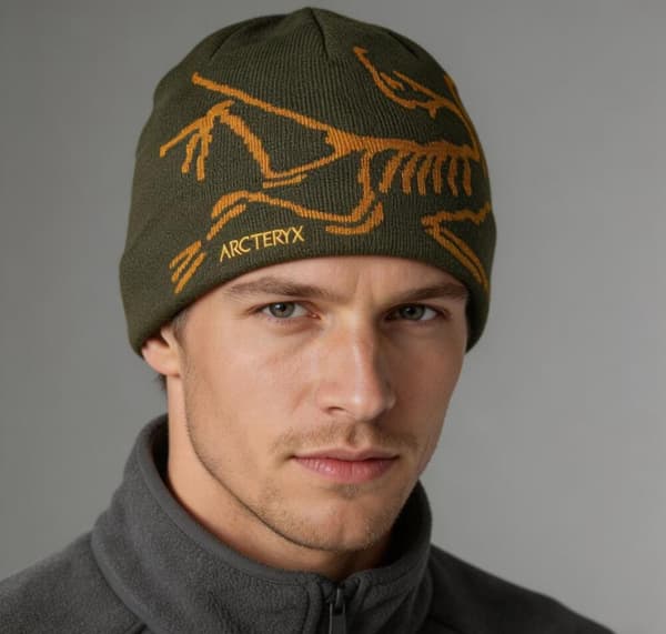 Bird Head Toque Mössa Olivgrön Merinoull Stickad Vintermössa Unisex