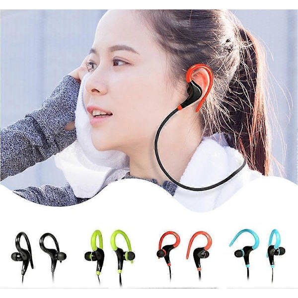 Bluetooth-hörlurar med 3 timmars speltid Bluetooth 4.2 HD Stereo Bassisolering Svart One Size