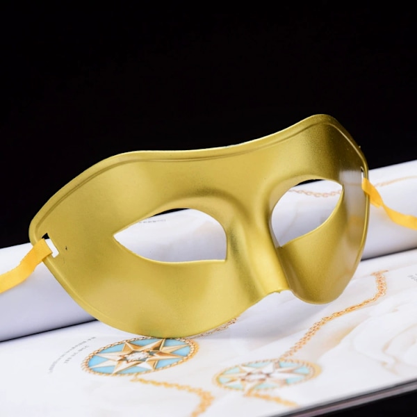 tectake Venetiansk maske, ensfarget øyemaske for maskerade, 2