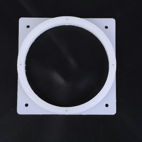 15CM ABS Flange Connector Vægmontering Luftkanalforbindelse til 15050 Ventilator