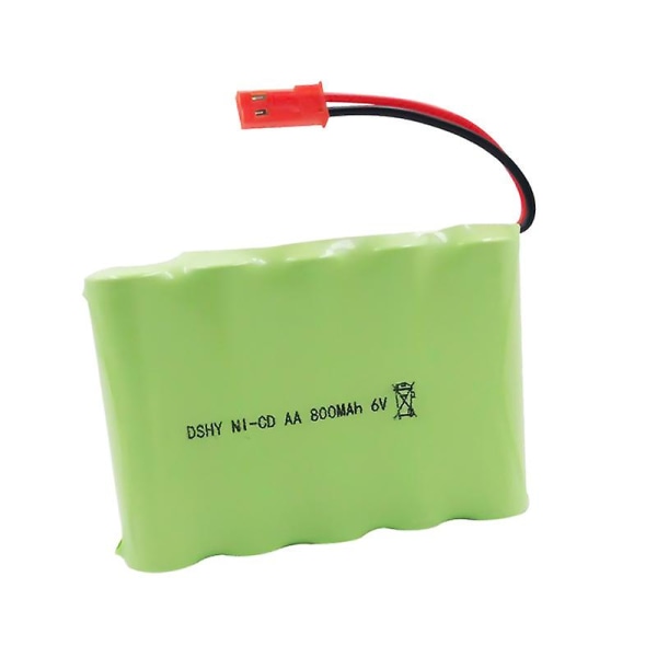 Aa5 nikkel-kadmium-batteri 6v 800mah Jst-kontakt leketøy Elektrisk batteri Oppladbar batteripakke