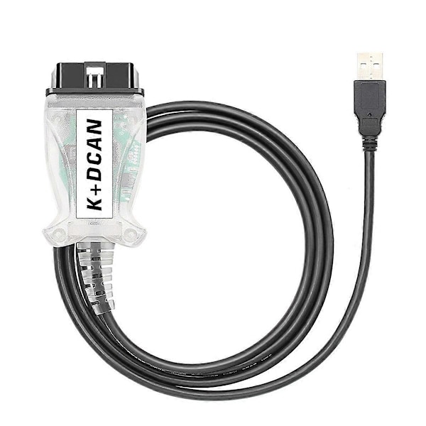 K+DCAN Chip til OBD2 Auto Bil Diagnostiske Værktøjer Scanner Switch USB Interface Kabel K + DCAN til