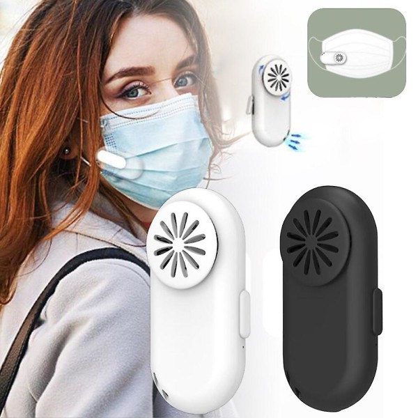 Hengitä viileämpi puettava ilmanpuhdistin Mini Kannettava Mask Clip Fan