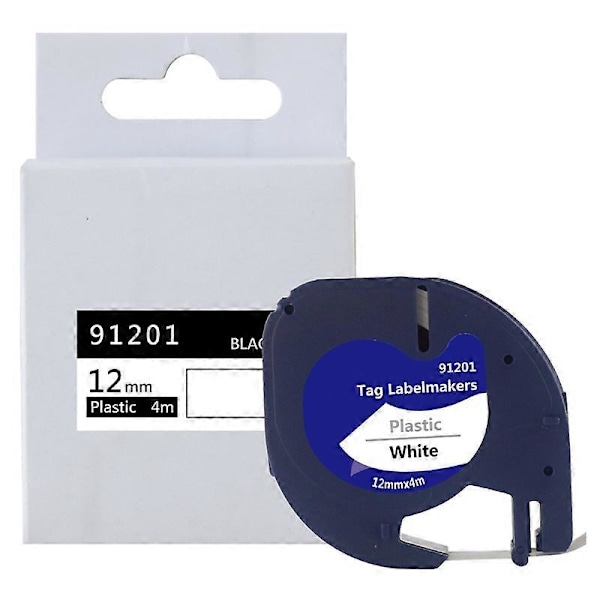 5-pack Etikettskrivartejp för DYMO LetraTag Refill Plast 91331