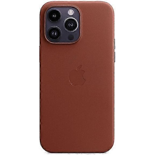 MPPQ3ZM/A Magsafe Læder Cover Etui til iPhone 14 Pro Max - Umbra - Happy H