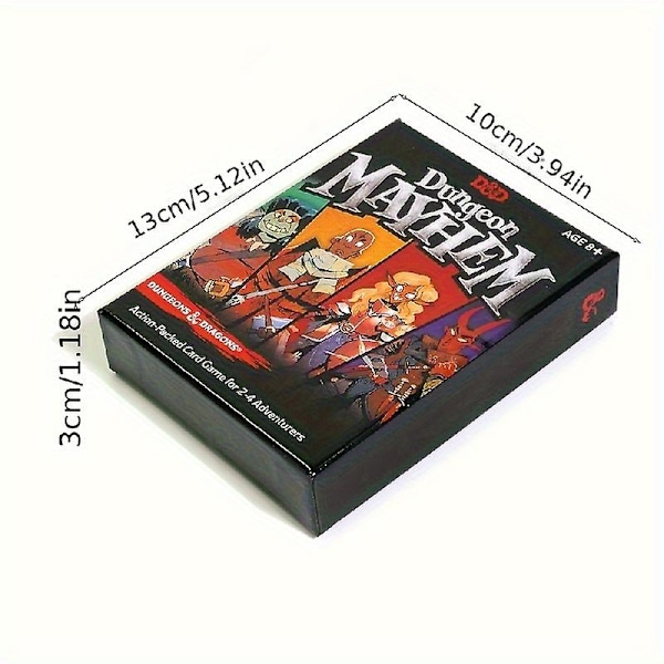 Nya modeller Dungeon Mayhem Kortspel För 2-4 Spelare, 120 st Kort Brädspel, Partyspel För Vänner Och Familj