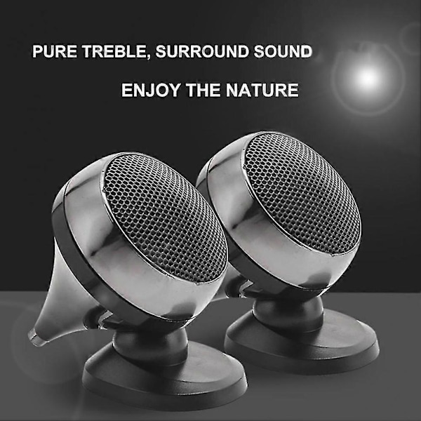 2 stk. 12v Bil Tweeter Universal Høj Effektivitet Højttaler 4ohm 92db Højttaler Super Power Audio