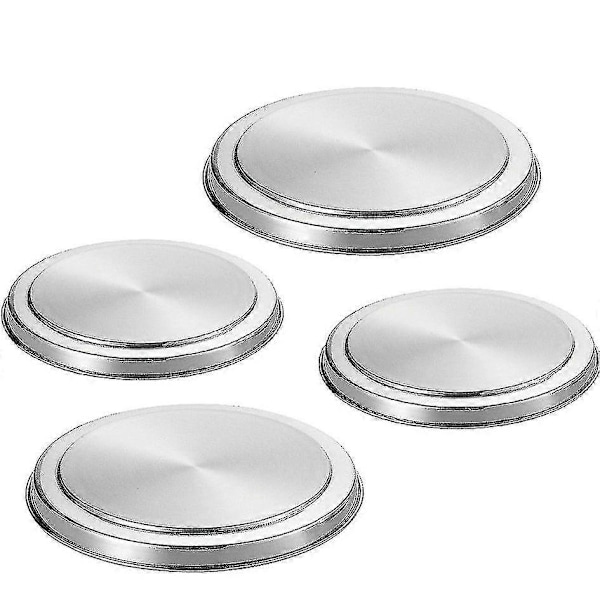 4 stk Rustfritt Stål Komfyrdeksel Komfyrplate Topp Kokebeskyttersett Utstyr 17/21cm Kjøkken A HA
