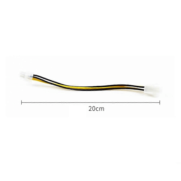 1 KPL 20cm 4-nastainen ATX 4-nastainen uros-naaras PC CPU virtalähteen jatkojohto 4-nastainen liitinsovitin emolevylle