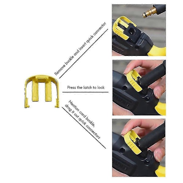 2025 Nytt 2-set För Karcher K2 K3 K7 Högtryckstvätt Trigger Slang C Clip Klämma