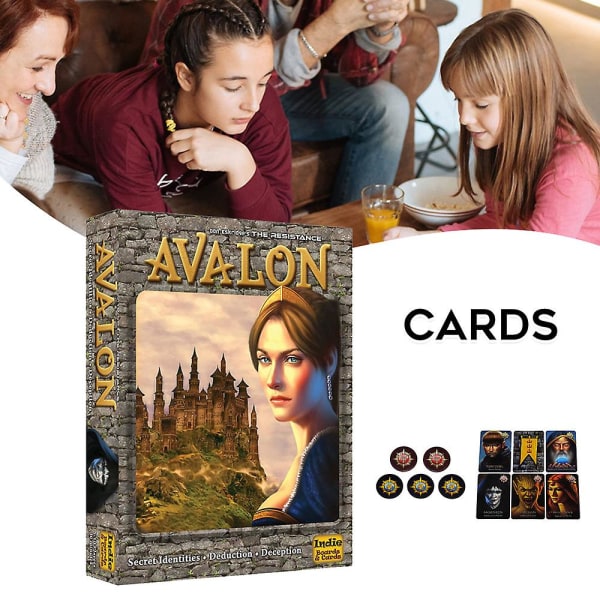 Coup The Resistance: Avalon Family Friend Party Card Game Toy For Home Puslespil for at forbedre venskabet