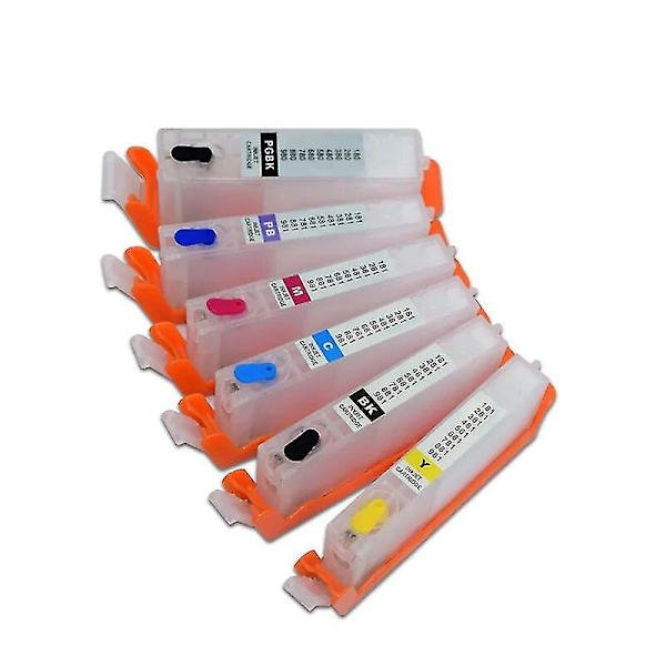 Pgi 580 581 Påfyllningsbar bläckpatron med permanent chip kompatibel med Canon Pixma Ts705 Tr7550 Tr8550 Ts6150 Ts8150 Ts9150 Ts9155 skrivare-ae