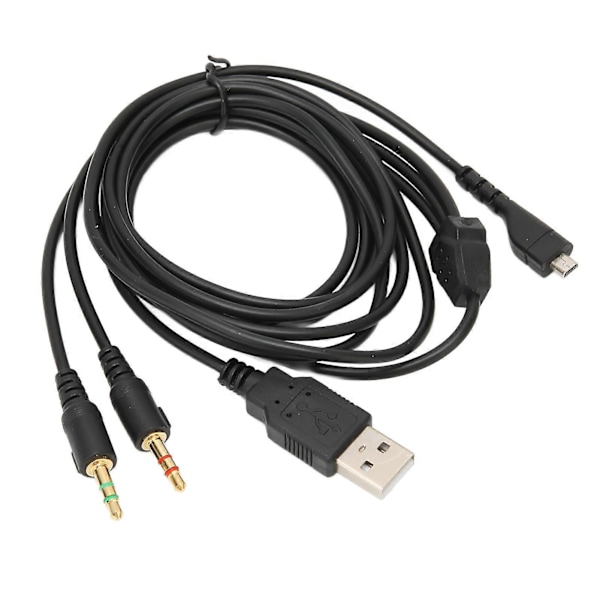 USB- ja 3,5 mm:n o-liitäntäkaapeli valaistuksella SteelSeries Arctis -kuulokkeille