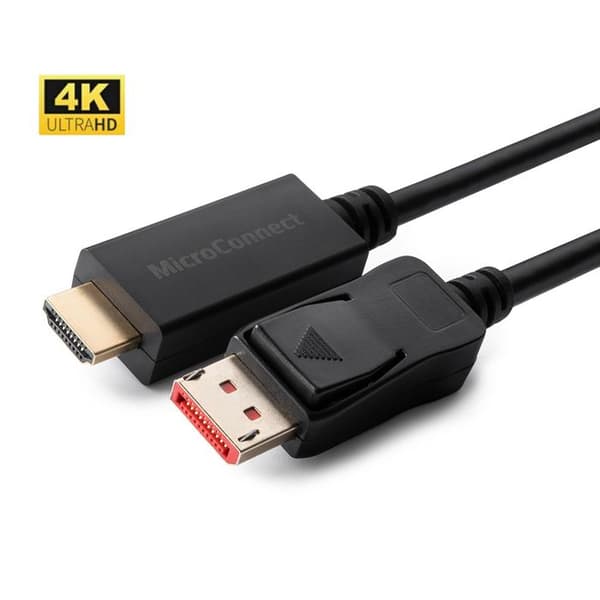 MicroConnect 4K DisplayPort 1.4 - HDMI 2.0 -kaapeli 5