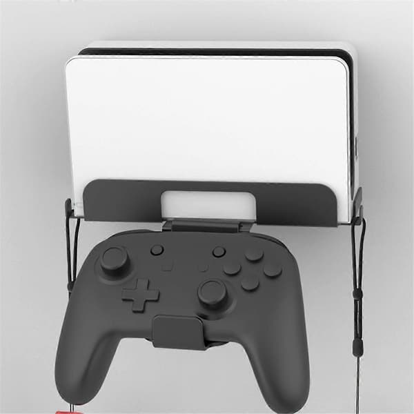 Universelt vægbeslag til Nintendo Switch og Switch Sort