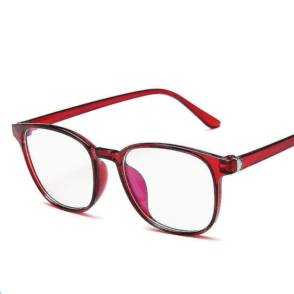 Anti Blålys Lesesbrille Gaming Briller Transparent Brilleramme Red wine