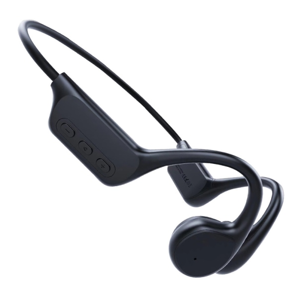 Benledning Bluetooth-hodetelefoner IPX8 Vanntette trådløse hodetelefoner MP3-spiller HIFI Øreløkke Headset Mikrofon Svømming