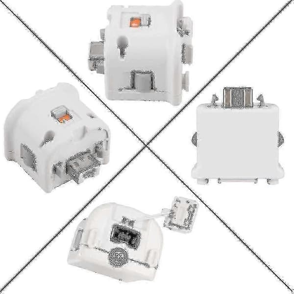2 Motion Plus Adapter Sensor for Wii Remote Controller, Motion Plus Adapter Akselerator Erstatning for Wii Motion Plus Adapter