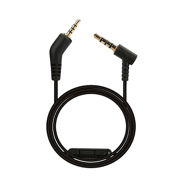 Med mikrofon for Bose QuietComfort QC 3 hodetelefoner erstatnings lydkabel svart