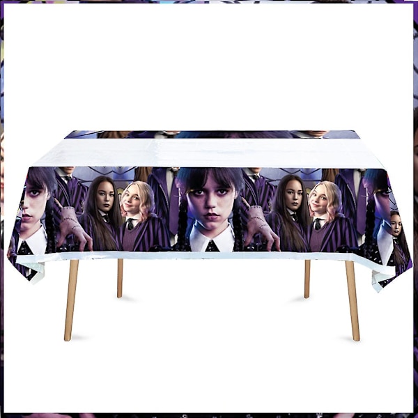Onsdag Addams bursdagsfest dekorasjonsbanner ballong bakteppe festlige arrangementer forsyninger hjemmedekor bakgrunn BPQ-55PCS