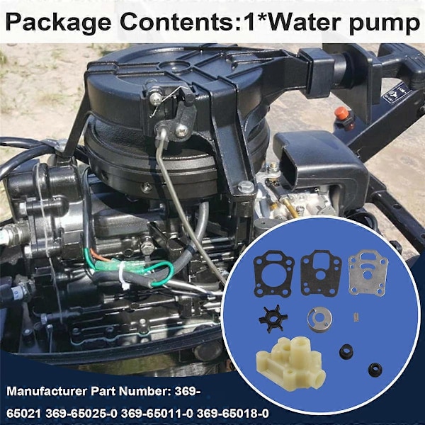 Vandpumpe Kit til Tohatsu 4HK 5HK HANGKAI Parsun 5HK 6HK Bådmotor