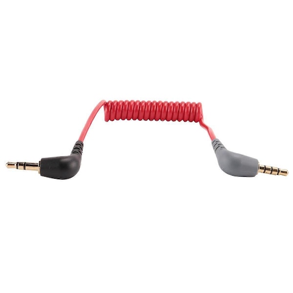 Korvaava 3,5 mm TRS - 3,5 mm TRRS -sovitinkaapeli iPhone RODE Sc7:lle VIDEOMIC GO:n Video Micro-t:lle